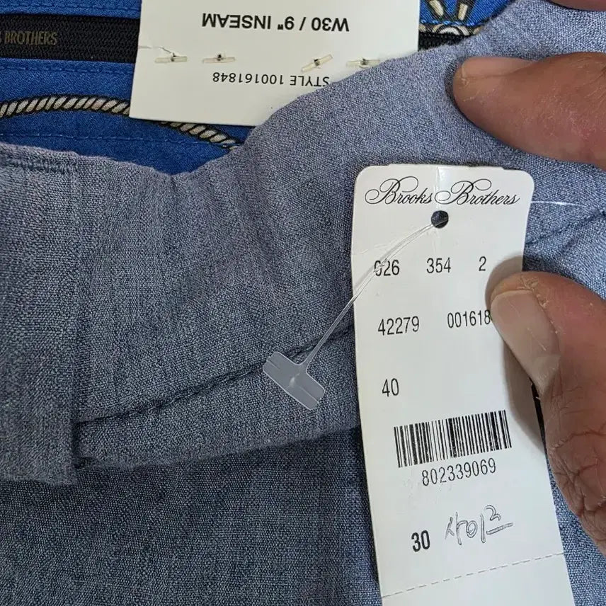 [BUNJANG] Brooks Brothers Seersucker Half Pants Shorts / [새제품] 브룩스브라더스 시어서커 하프 팬츠 반바지 30