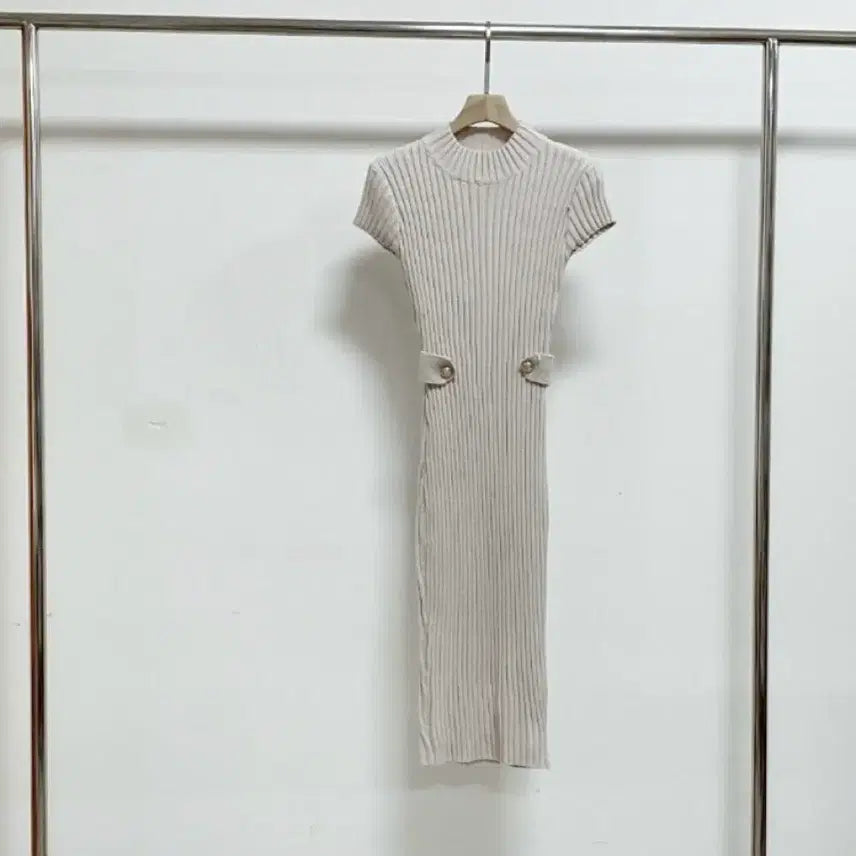 [BUNJANG] Rachel Short Sleeve Knit Dress (New) / 라첼 반팔 니트 원피스 (새상품)