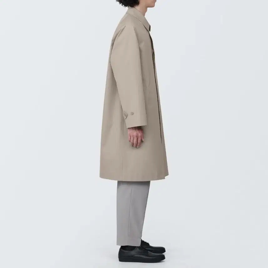 [BUNJANG] MUJI Trench Coat Sand Beige Size S / 무인양품 MUJI 트렌치코트 새상품