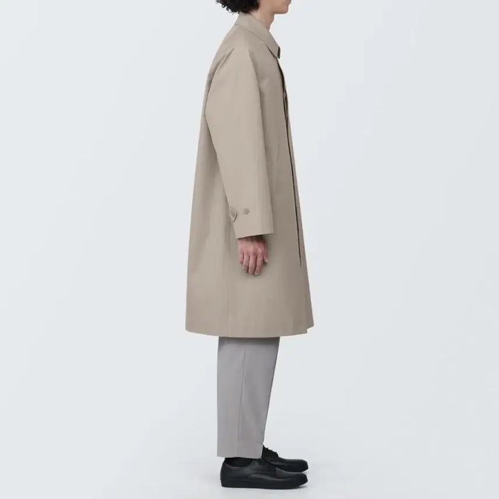 [BUNJANG] MUJI Trench Coat Sand Beige Size S / 무인양품 MUJI 트렌치코트 새상품
