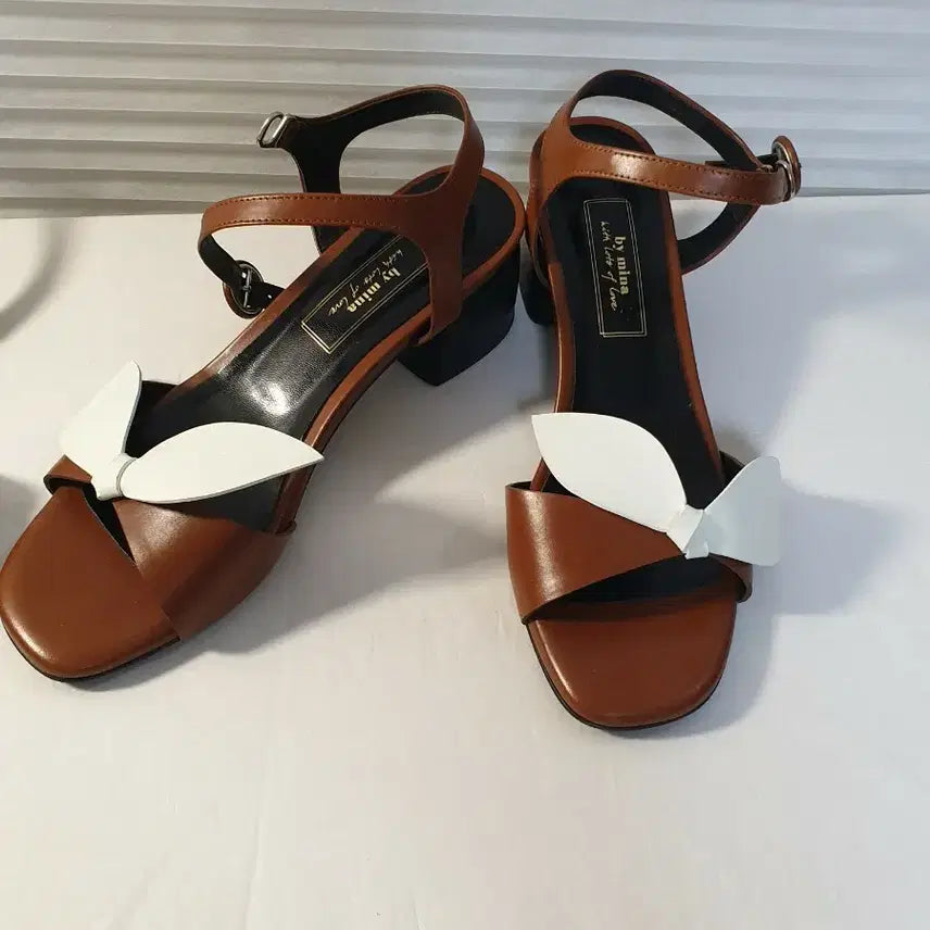 [BUNJANG] Mina Glitter Flat Sandals &amp; Ribbon Sandals / (240~245)mina 미나 글리터 플랫샌들(245)리본샌들