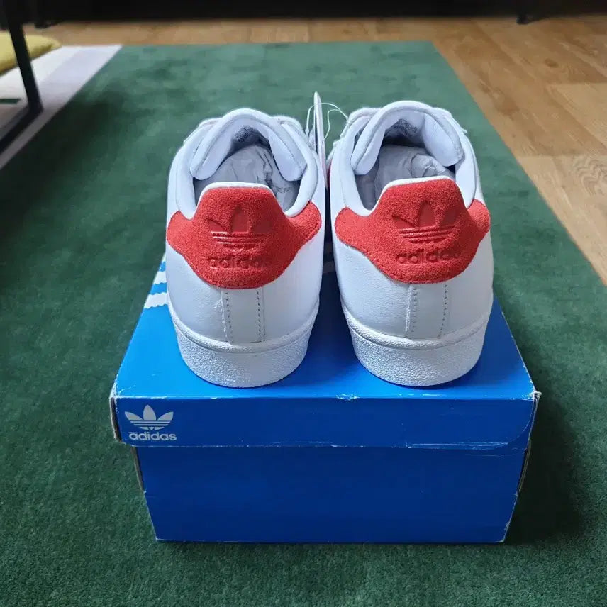 [BUNJANG] Adidas Superstar White/Red Shoes (225mm) / (새상품) 아이다스 슈퍼스타 (225 사이즈) 37,000원