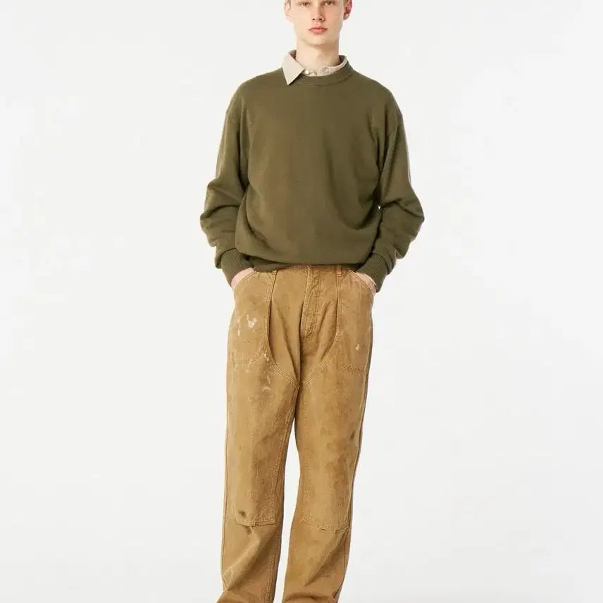 [BUNJANG] Haerith Duck Painter Pants Brown 2 / 헤릴 덕 페인터 팬츠 브라운 2