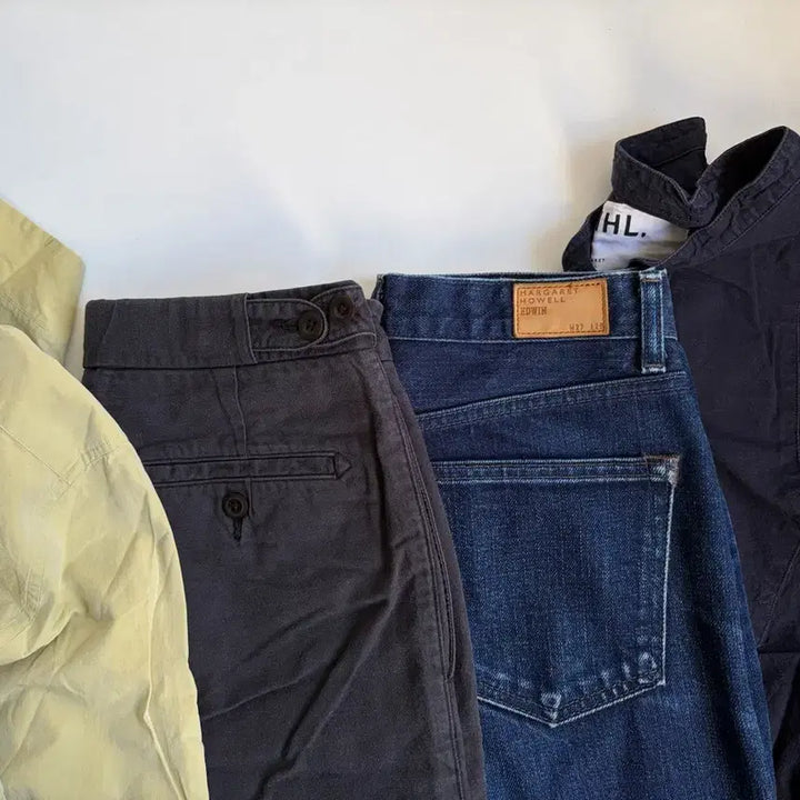[BUNJANG] Margaret Howell Cotton Pants, Indigo Denim, and Lime Shirt / 마가렛호웰 margaret howell 의류 여러가지