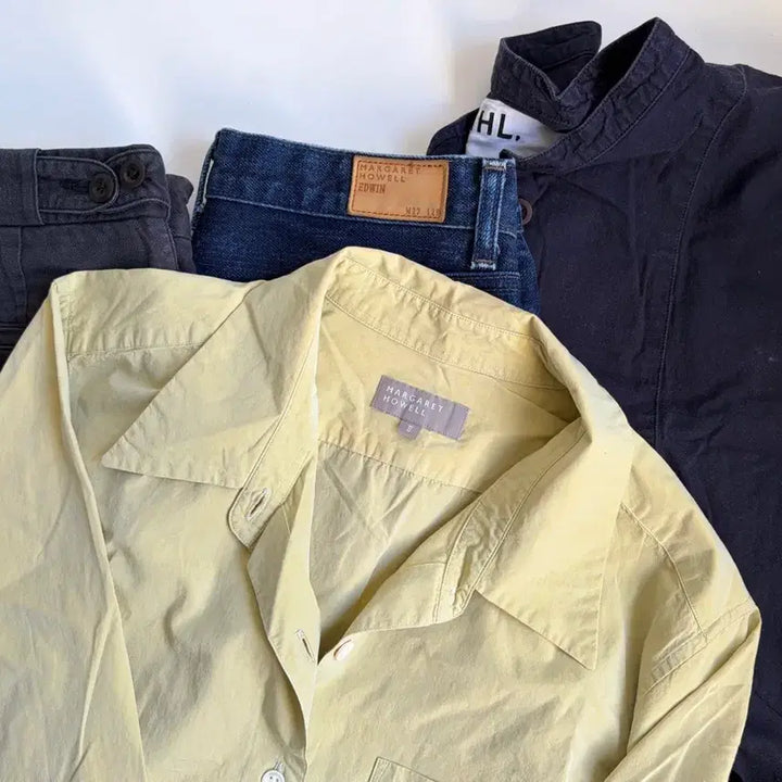 [BUNJANG] Margaret Howell Cotton Pants, Indigo Denim, and Lime Shirt / 마가렛호웰 margaret howell 의류 여러가지