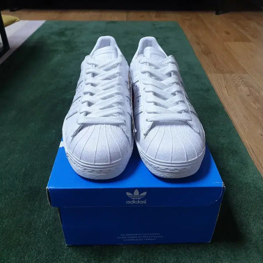[BUNJANG] Adidas Superstar White Red Point Sneakers (Size 225) / (새상품) 아디다스 슈퍼스타 (225 사이즈) 37,000원