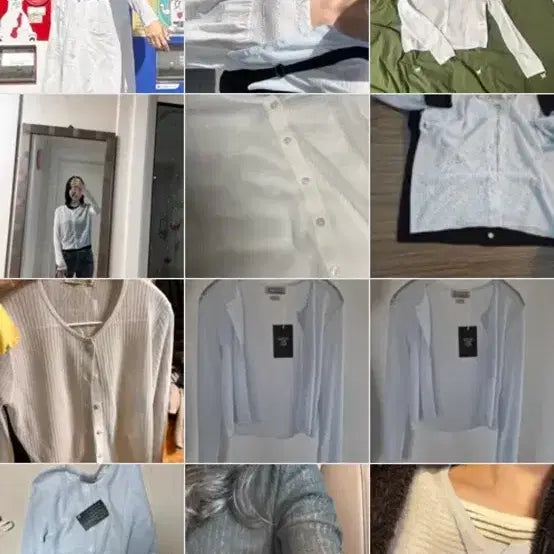 [BUNJANG] Wednesday Oasis See-through Knit Cardigan / 웬즈데이오아시스 시스루 니트 가디건 살안타템