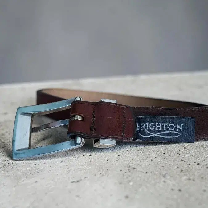 [BUNJANG] BRIGHTON Vintage Leather Belt Brown / BRIGHTON 빈티지 가죽 벨트