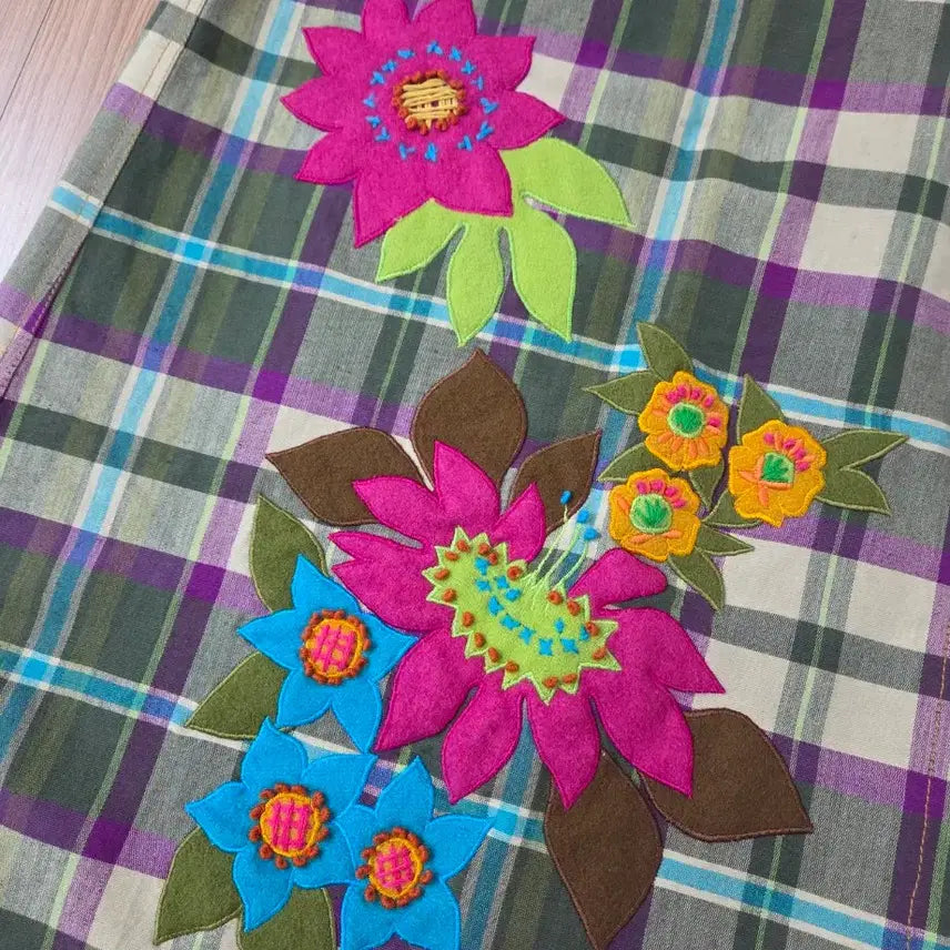 [BUNJANG] Oilily Unique Checkered Skirt / 오일릴리(OILILY) 유니크 치마