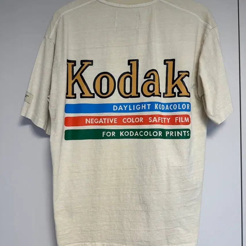 [BUNJANG] Kodak Unisex Short Sleeve T-Shirt Bundle - Ivory / 코닥 Kodak 반팔 티셔츠 아이보리 외 1개 일괄