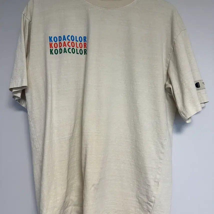 [BUNJANG] Kodak Unisex Short Sleeve T-Shirt Bundle - Ivory / 코닥 Kodak 반팔 티셔츠 아이보리 외 1개 일괄