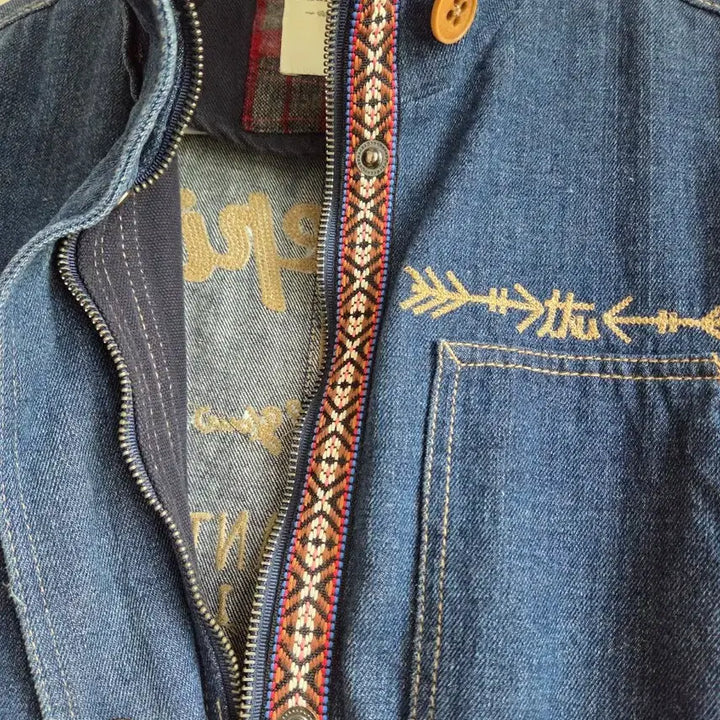[BUNJANG] Thursday Island Denim Long Jacket Size S / 써스데이 아일랜드 (THURSDAY ISLAND) 데님 롱 자켓 사이즈S