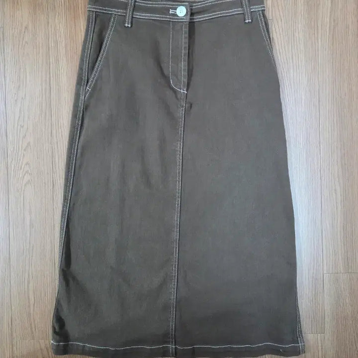 [BUNJANG] Studio Tomboy Cocoa Stitch A-Line Midi Skirt / 스튜디오 톰보이 (Studio Tomboy) 치마