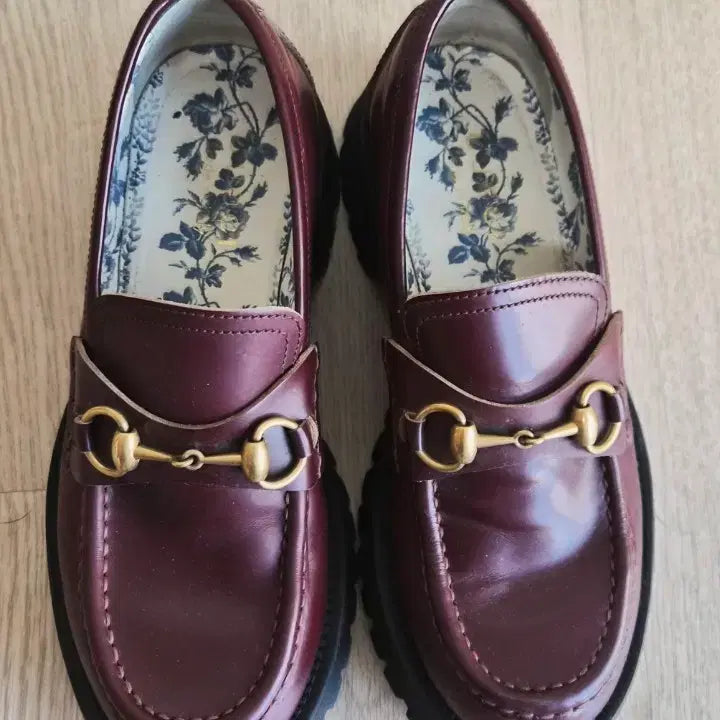 [BUNJANG] Gucci Horsebit Chunky Loafers Burgundy UK 5 / 구찌 홀스빗 청키 로퍼 버건디(UK 5)