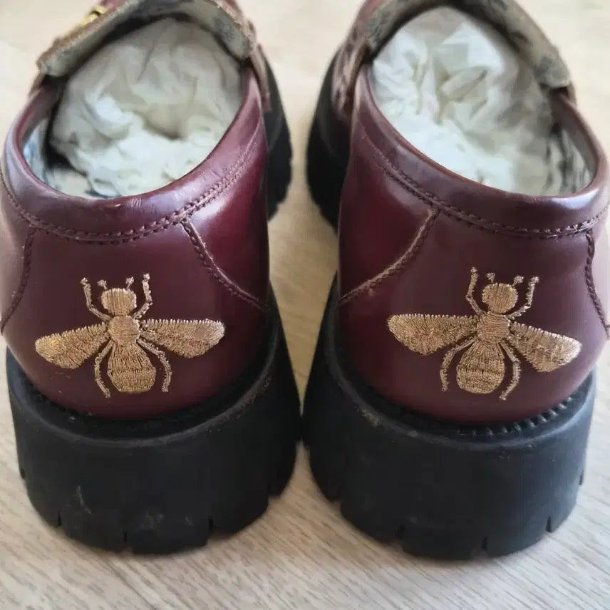 [BUNJANG] Gucci Horsebit Chunky Loafers Burgundy UK 5 / 구찌 홀스빗 청키 로퍼 버건디(UK 5)