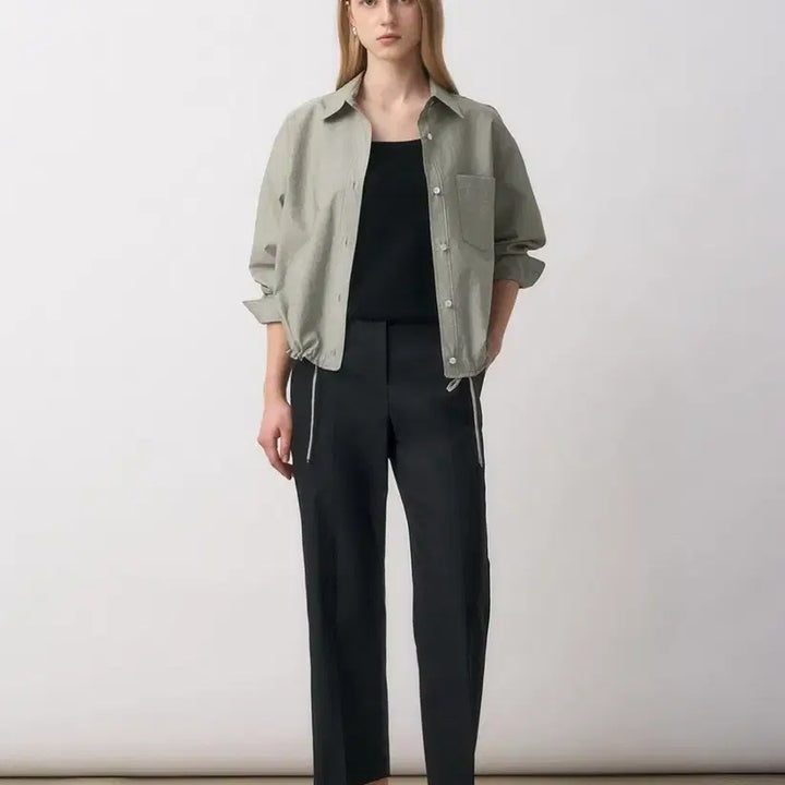 [BUNJANG] The Cashmere Drawing Shirt Jacket / 더캐시미어 한섬 드로잉셔츠 자켓 랑방 타임