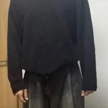 [BUNJANG] Begin202 One-Tuck Wide Slacks Denim Khaki Blue (Size 1) / (새상품)비긴202 원턱 와이드 슬랙스 데님 카키블루 (1사이즈)