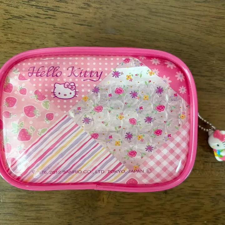 [BUNJANG] Classic Kitty PVC Mini Pouch with Keyring / 고전키티 pvc 미니 파우치