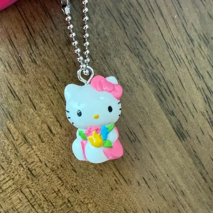 [BUNJANG] Classic Kitty PVC Mini Pouch with Keyring / 고전키티 pvc 미니 파우치