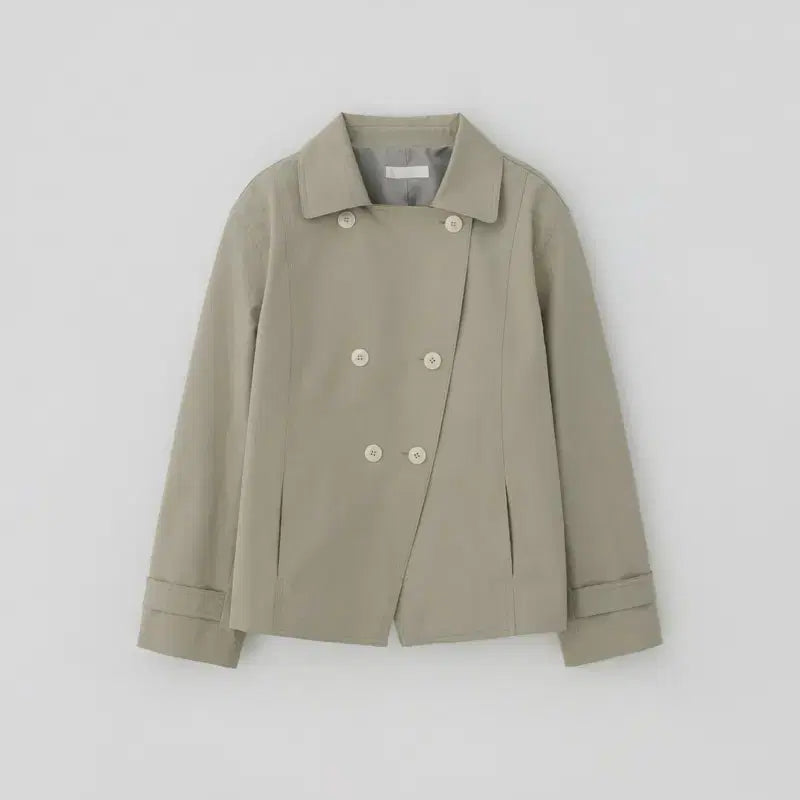 [BUNJANG] Thanat Double Half Trench Coat / (새상품) 타낫 더블 하프 트렌치 코트