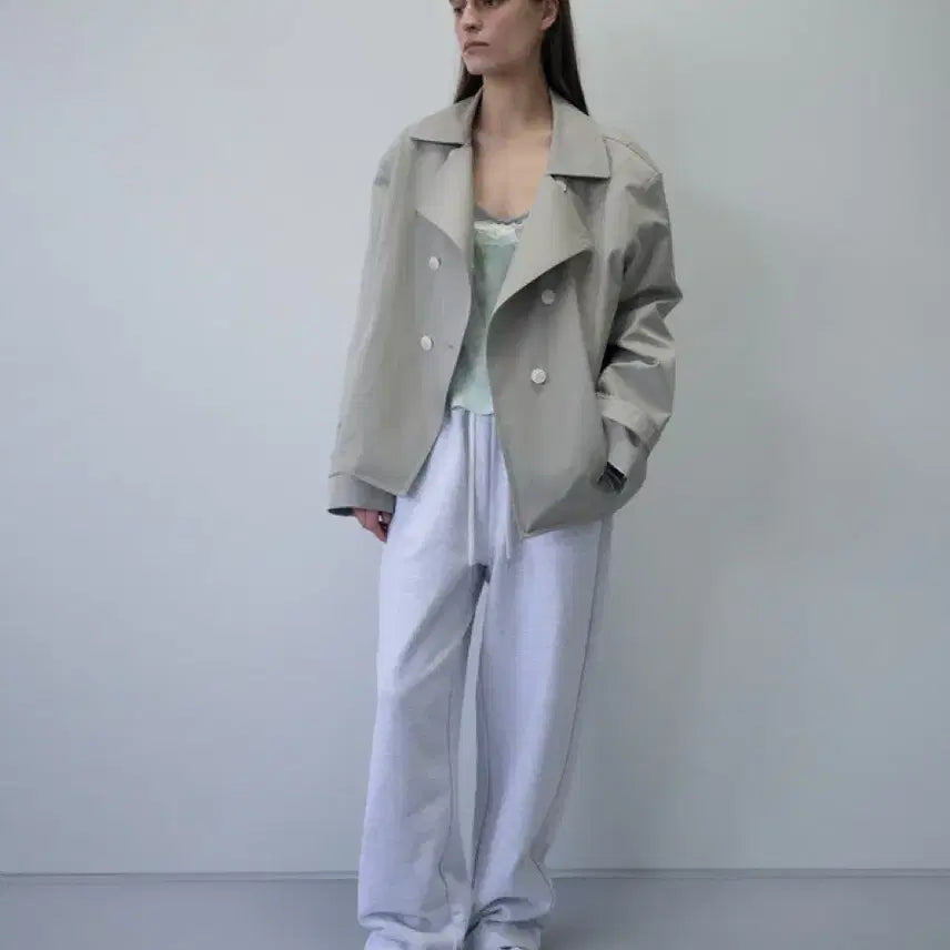 [BUNJANG] Thanat Double Half Trench Coat / (새상품) 타낫 더블 하프 트렌치 코트