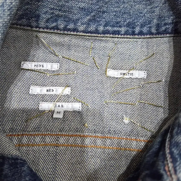 [BUNJANG] Paul Smith Red Ear Embroidered Denim Jacket / 폴스미스(paul smith) 레드이어 자수 청자켓