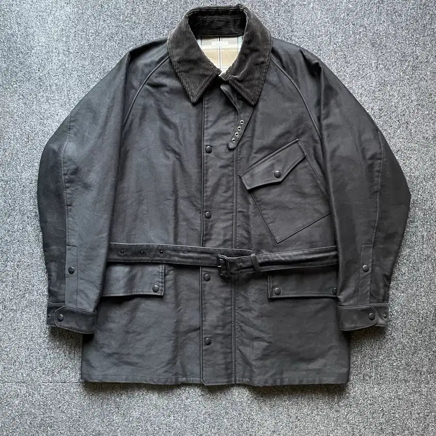 [BUNJANG] Phigvel 18FW Travelers Coat Ink Black / 피그벨 몰스킨 트레블러 코트 잉크블랙 2 (드레익스바버아나토미카올드조)