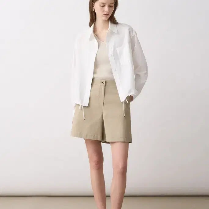[BUNJANG] The Cashmere Drawstring Jacket White/Blue Size 55/66 / 더캐시미어 26 완판 자켓 새상품