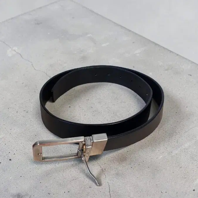 [BUNJANG] Ermenegildo Zegna Rotating Buckle Leather Belt / Ermenegildo Zegna 회전버클 가죽 벨트