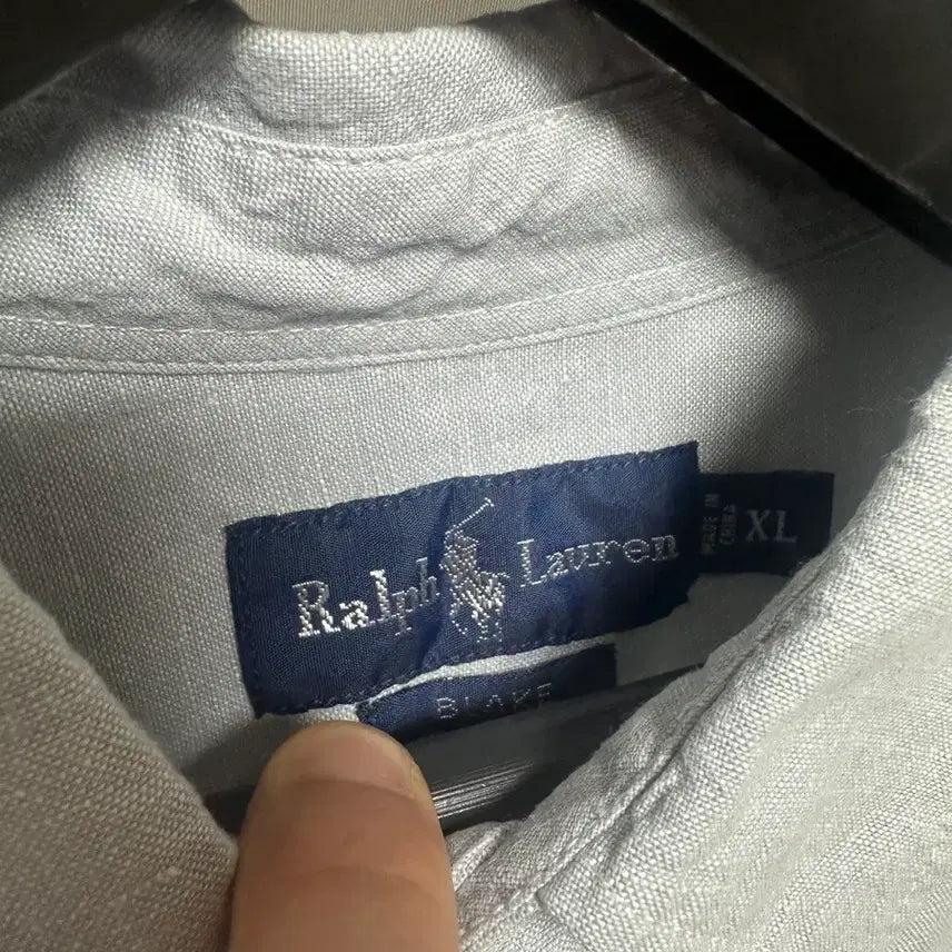 [BUNJANG] Polo Ralph Lauren Oxford Shirt Grey XXL / no.144 폴로 랄프로렌 옥스포드셔츠 그레이 xxl