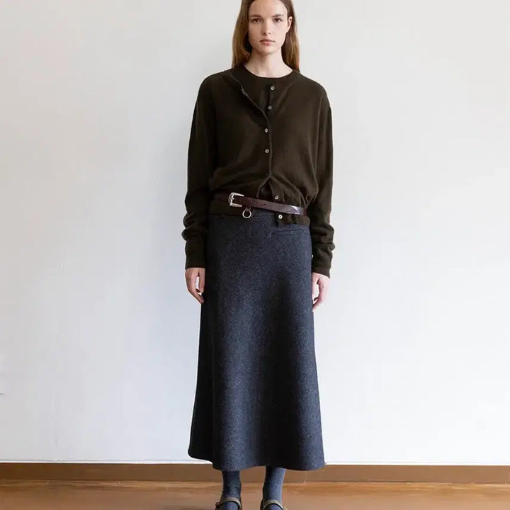 [BUNJANG] SUAMAR Sono Cashmere Round Knit Deep Khaki / 수아마르 니트! 얼바닉30 더바넷 에토스 아모멘토 낫띵리튼 쿠에른 리본빛