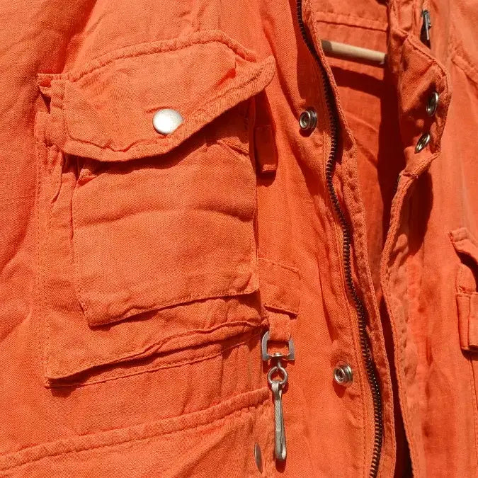 [BUNJANG] Ralph Lauren Silk Linen Safari Jacket Light Orange Men&