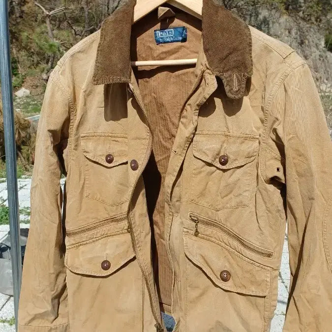 [BUNJANG] Polo Ralph Lauren Light Brown Faded Hunting Jacket / 랄프로렌) 라이트 브라운 페이디드 컬러 헌팅자켓