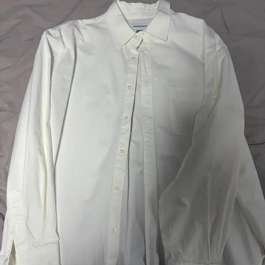 [BUNJANG] Espionage EG Relaxed Shirt White / (105-110) 에스피오나지 eg relaxed 셔츠 화이트