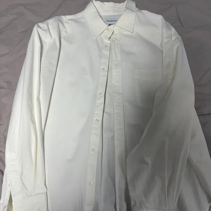 [BUNJANG] Espionage EG Relaxed Shirt White / (105-110) 에스피오나지 eg relaxed 셔츠 화이트