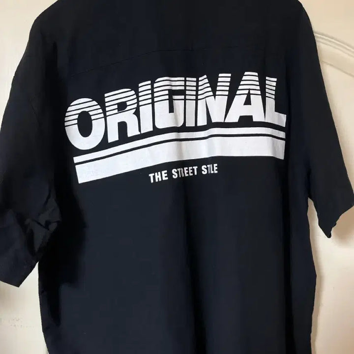 [BUNJANG] Reborn &amp; Again Black Short Sleeve Shirt / Reborn &amp; Again 블랙 반팔 셔츠