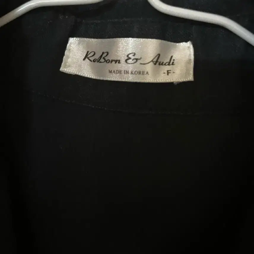 [BUNJANG] Reborn &amp; Again Black Short Sleeve Shirt / Reborn &amp; Again 블랙 반팔 셔츠