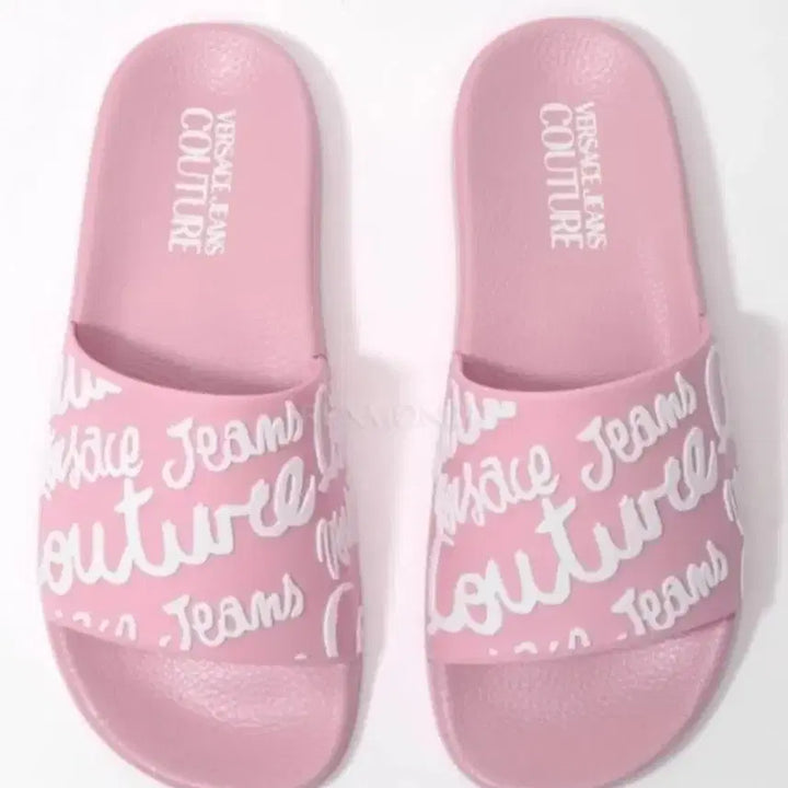 [BUNJANG] Versace Logo Shelly Slides Pink / (새제품)베르사체 로고 쉘리 슬라이드 핑크 36-39