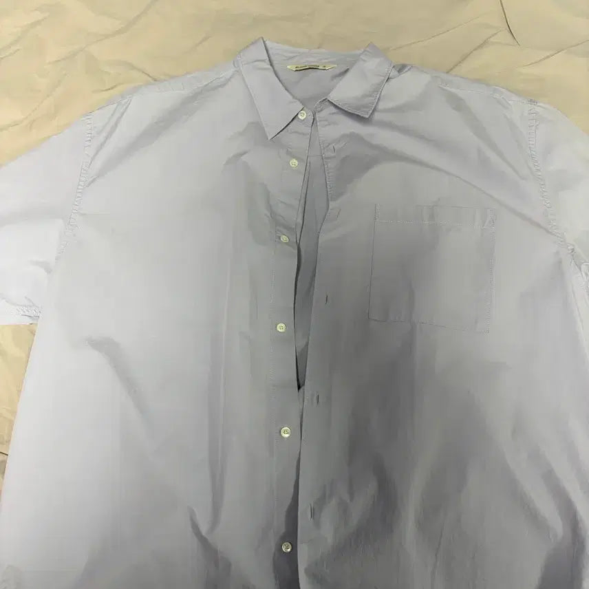 [BUNJANG] Blank Room Short Sleeve Shirt Purple Blue / (105-110) 블랭크룸 반팔 셔츠 퍼플블루