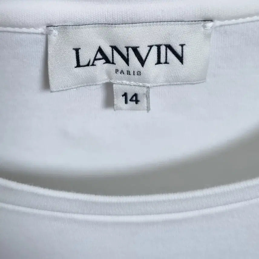 [BUNJANG] LANVIN White T-Shirt (Size XS) / 실측 XS (44) 랑방 화이트 반팔티