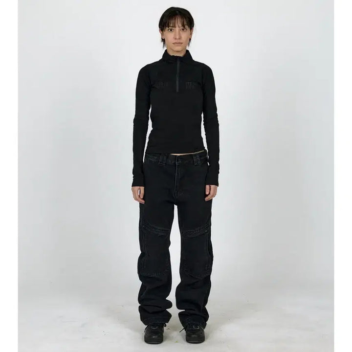 [BUNJANG] Plastic Product Soft-Shell Half Zip Woman Size S / 플라스틱프로덕트 MPa SOFT-SHELL HALF ZIP WOM