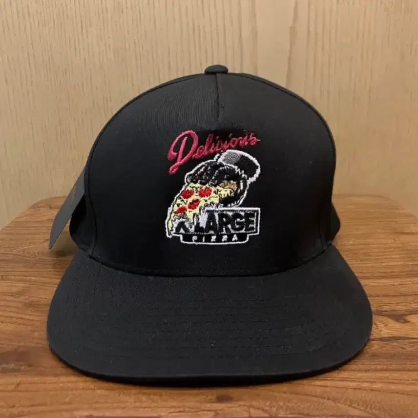 [BUNJANG] XLARGE x Delicious Vinyl Pizza Cap Snapback / XLARGE 엑스라지 x 딜리셔스바이닐 협업 피자 캡 모자 스냅백