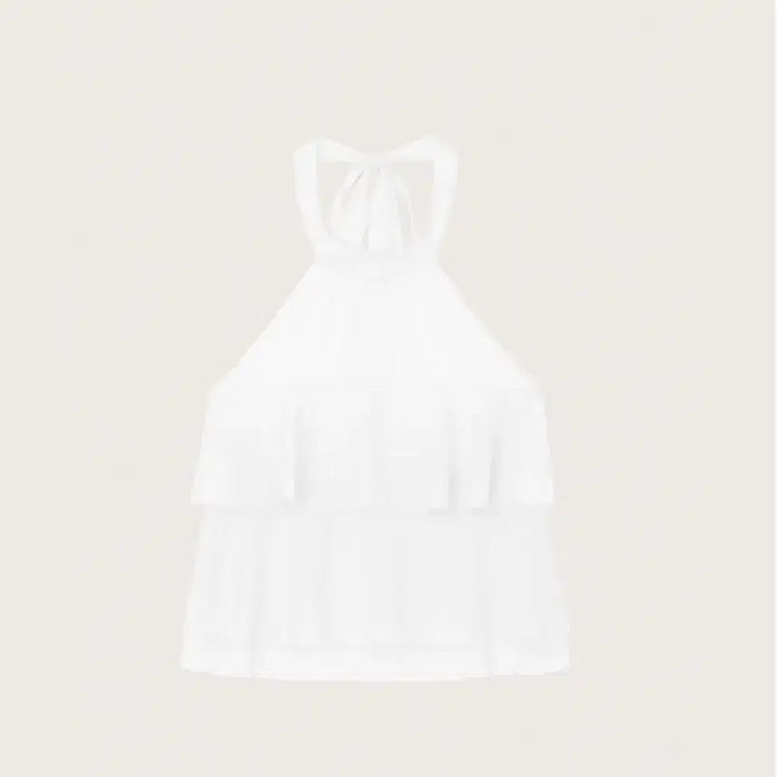 [BUNJANG] Clishier Dear Logie Chiffon Halter Blouse / 클리시어 디어 로지 쉬폰 홀터 블라우스