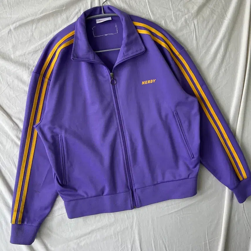 [BUNJANG] Nerdy Sideline Track Top Jersey / 널디 사이드라인 트랙탑져지
