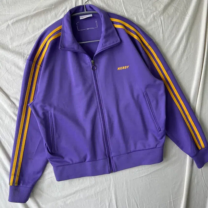 [BUNJANG] Nerdy Sideline Track Top Jersey / 널디 사이드라인 트랙탑져지