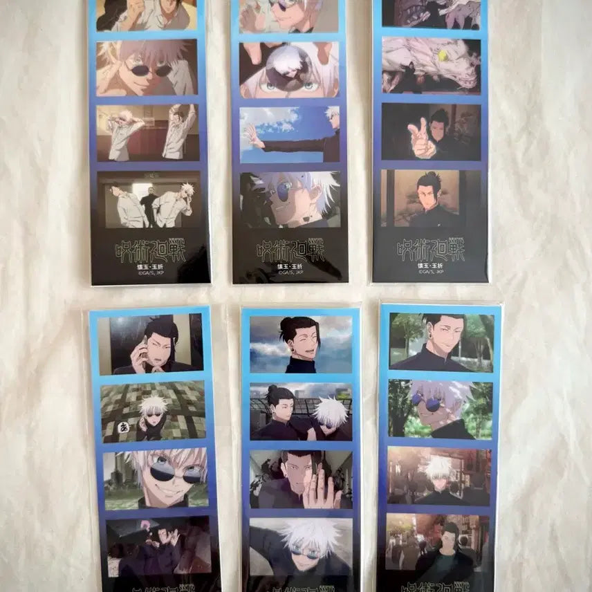 [BUNJANG] Jujutsu Kaisen 4-Cut Sticker Set A (6 Sheets) / 주술회전 4컷 스티커 6장 세트 A