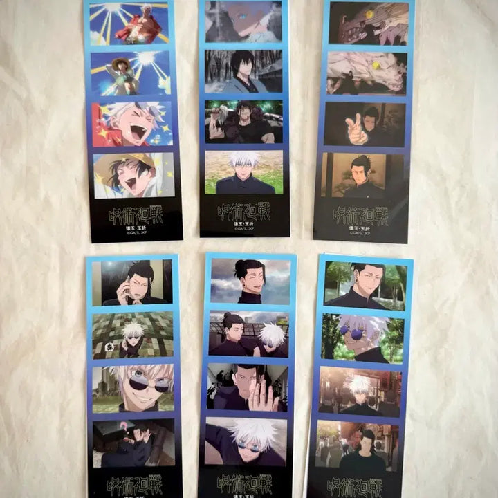 [BUNJANG] Jujutsu Kaisen 4-Cut Sticker Set B (6 Sheets) / 주술회전 4컷 스티커 6장 세트 B