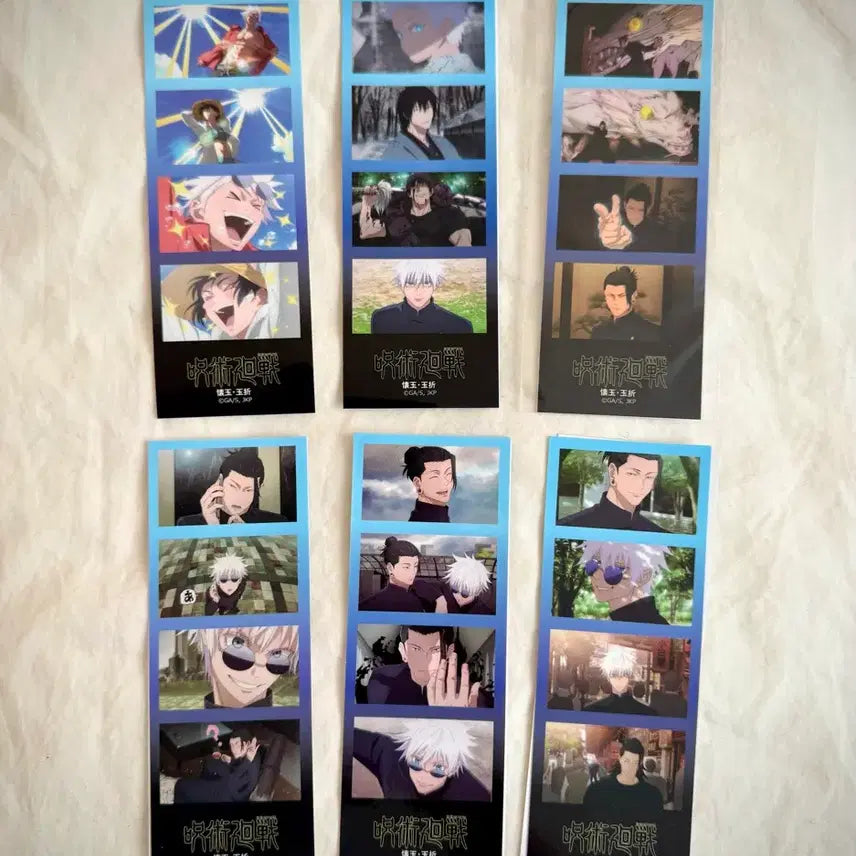 [BUNJANG] Jujutsu Kaisen 4-Cut Sticker Set B (6 Sheets) / 주술회전 4컷 스티커 6장 세트 B