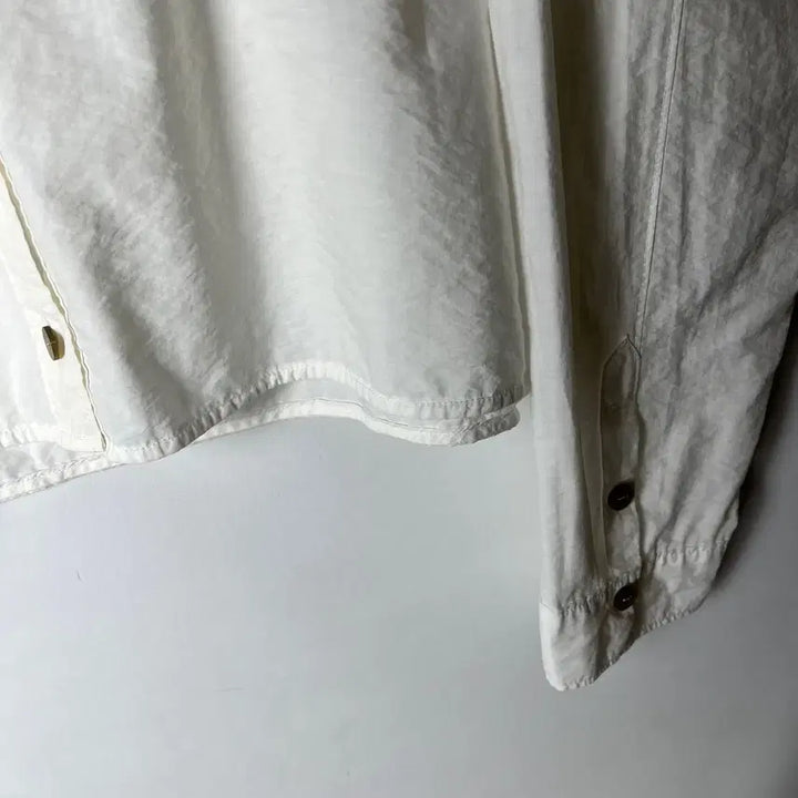 [BUNJANG] The Cashmere Twill Crop Shirt White OS / [THE CASHMERE] 2023 더 캐시미어 트윌 크롭 셔츠