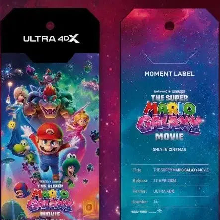 [SOLD OUT] 슈퍼 마리오 갤럭시 4DX 엑스트라 컬렉션 카드 + 모먼트라벨